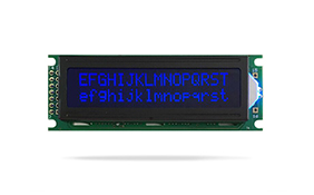 JXD1602B字符液晶 FSTN負顯 蘭字
