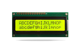 JXD1602A-S字符液晶 黃綠屏黃綠光